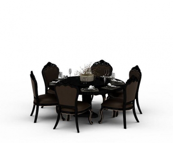 European Style Dining Table And Chairs-ID:751701123