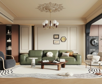 French Style A Living Room-ID:133352047