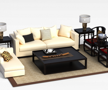 New Chinese Style Sofa Combination-ID:343066935