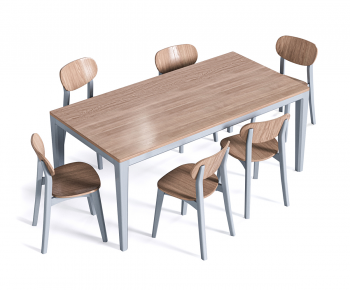 Nordic Style Dining Table And Chairs-ID:462313897