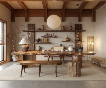 Wabi-sabi Style Tea House-ID:229417094
