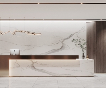 Modern Office Reception Desk-ID:192123899