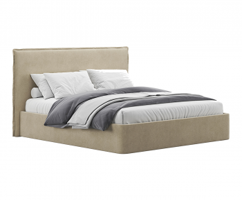 Modern Double Bed-ID:852437026