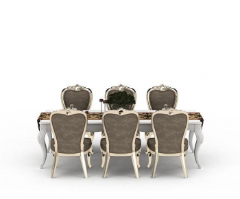 European Style Dining Table And Chairs-ID:634068015
