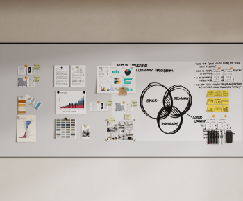 Modern Blackboard/whiteboard-ID:741283892