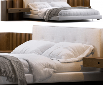 Modern Double Bed-ID:399801977