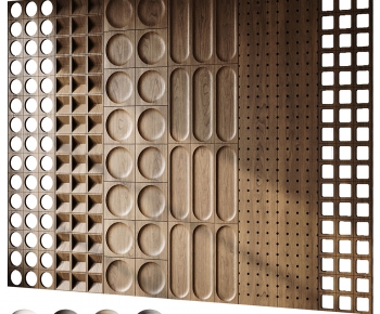 Modern Wooden Screen Partition-ID:787442924