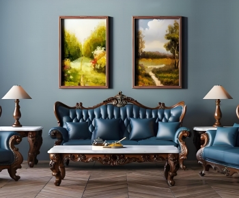 European Style Sofa Combination-ID:725198037