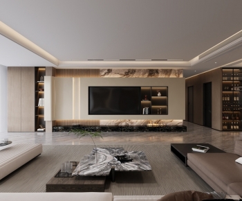 Modern A Living Room-ID:667881015