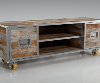 Industrial Style TV Cabinet-ID:448429115