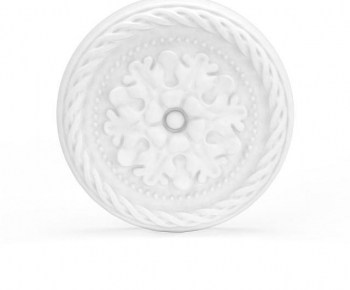 European Style Plaster Carved Top Plate-ID:670110943