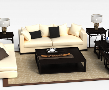 New Chinese Style Sofa Combination-ID:975296974