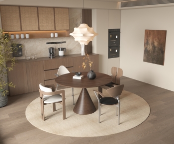 Wabi-sabi Style Dining Table And Chairs-ID:818701988