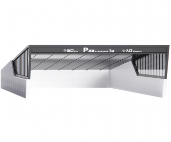 Modern Underground Parking Lot-ID:424607995