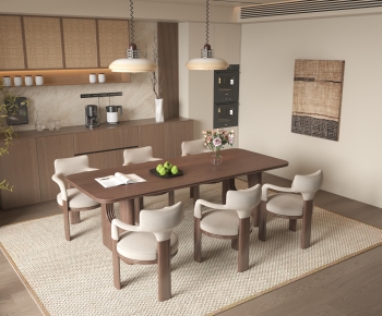 Wabi-sabi Style Dining Table And Chairs-ID:272953994