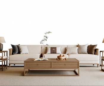 New Chinese Style Sofa Combination-ID:707104923