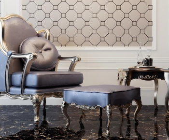 European Style Single Sofa-ID:420645003