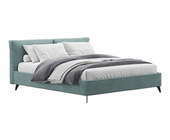 Modern Double Bed-ID:736963036