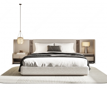 Modern Double Bed-ID:630598073