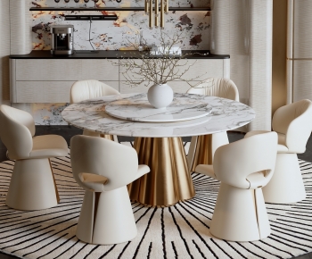 Modern Dining Table And Chairs-ID:508014922