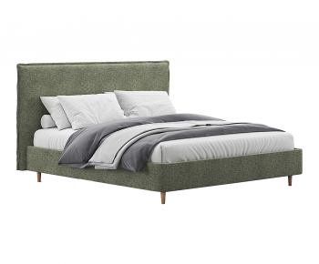 Modern Double Bed-ID:673401128