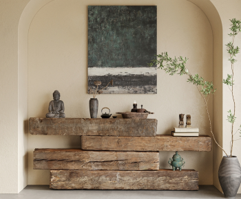 Wabi-sabi Style Console-ID:746357923