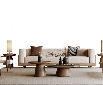 New Chinese Style Sofa Combination-ID:110650064