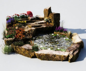 Modern Rockery Waterscape-ID:261493928