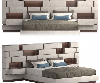 Modern Double Bed-ID:853816999