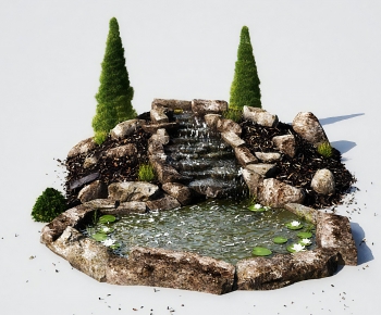 Modern Rockery Waterscape-ID:960144045