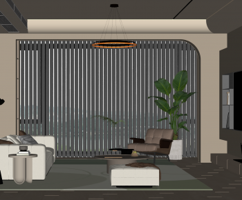 Modern A Living Room-ID:736340056