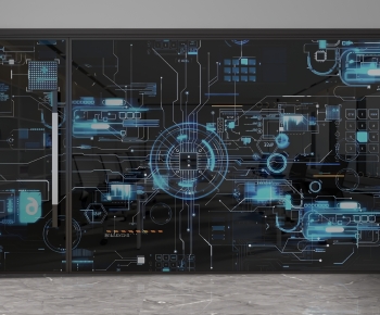 Modern Glass Screen Partition-ID:197200061