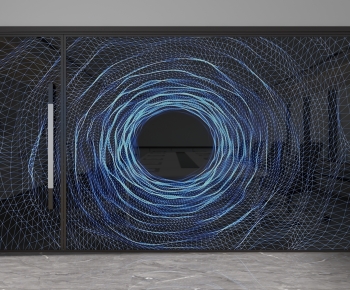 Modern Glass Screen Partition-ID:455116031