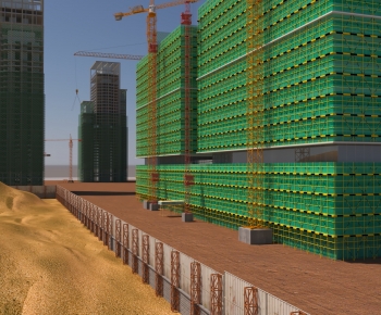 Modern Building Appearance-ID:381640912