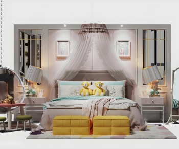 European Style Child's Bed-ID:395669942