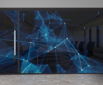 Modern Glass Screen Partition-ID:256843094