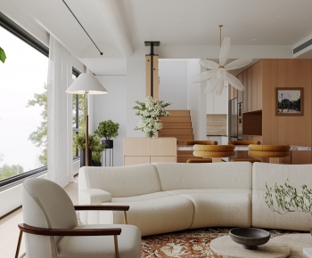 Modern A Living Room-ID:242760901