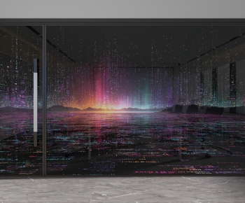 Modern Glass Screen Partition-ID:324080038