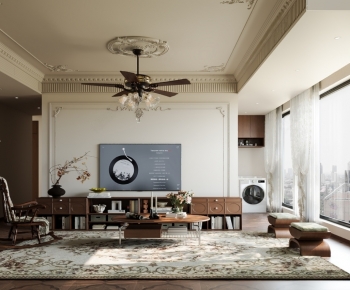 French Style A Living Room-ID:670569909