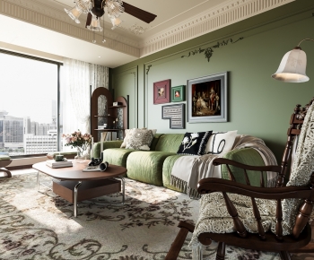 French Style A Living Room-ID:569859034