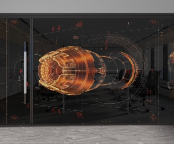 Modern Glass Screen Partition-ID:384473092