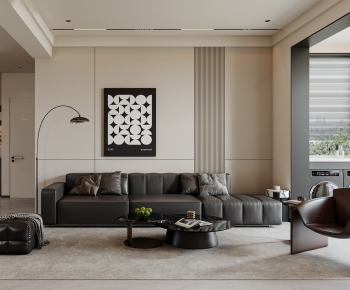 Modern A Living Room-ID:604099044