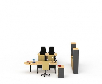 Modern Office Desk And Chair-ID:467077972
