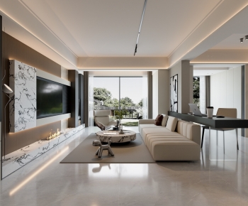 Modern A Living Room-ID:351804025