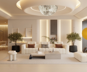 Modern A Living Room-ID:691175944