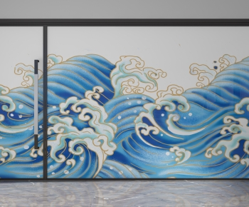 Modern Glass Screen Partition-ID:680804012