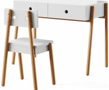 Modern Computer Desk And Chair-ID:601408966