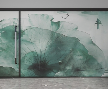 New Chinese Style Glass Screen Partition-ID:324490076