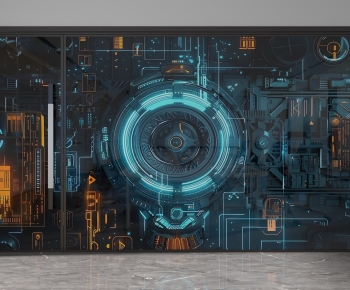 Modern Glass Screen Partition-ID:518563998