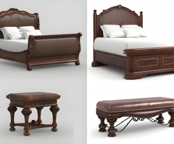 American Style Double Bed-ID:444628003